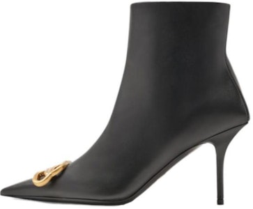 (W) 巴黎世家黑色8厘米高跟拉链尖头短靴 764445WAWNC1088 Buy (W) 巴黎世家黑色8厘米高跟拉链尖头短靴 764445WAWNC1088