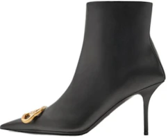 (Women) Balenciaga Pointed Toe Zip Ankle Boots 'Black 8cm Heel' 764445WAWNC1088 (Women) Balenciaga Pointed Toe Zip Ankle Boots 'Black 8cm Heel' 764445WAWNC1088