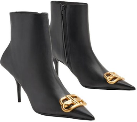 (Women) Balenciaga Pointed Toe Zip Ankle Boots 'Black 8cm Heel' 764445WAWNC1088 Shop (Women) Balenciaga Pointed Toe Zip Ankle Boots 'Black 8cm Heel' 764445WAWNC1088