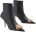 Shop (W) Balenciaga But Ankle Zip Bertumit Runcing 'Hitam 8cm Tumit' 764445WAWNC1088