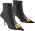 Shop (W) Balenciaga Spitz-Zehen Stiefeletten mit Reißverschluss ''Schwarz 8cm Absatz'' 764445WAWNC1088