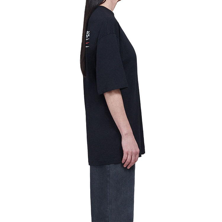 (Women) Balenciaga Political Campaign Black Oversized Cotton T-Shirt 570791TAV441000 圖 6