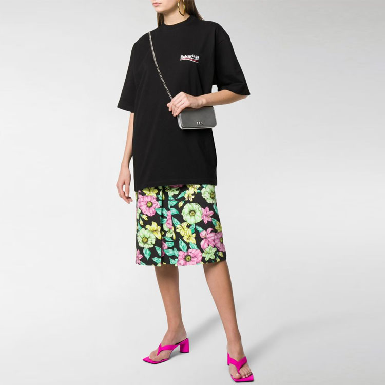 (Women) Balenciaga Political Campaign Coke Print Oversized Tee Women Black 620941TIV521070 圖 3