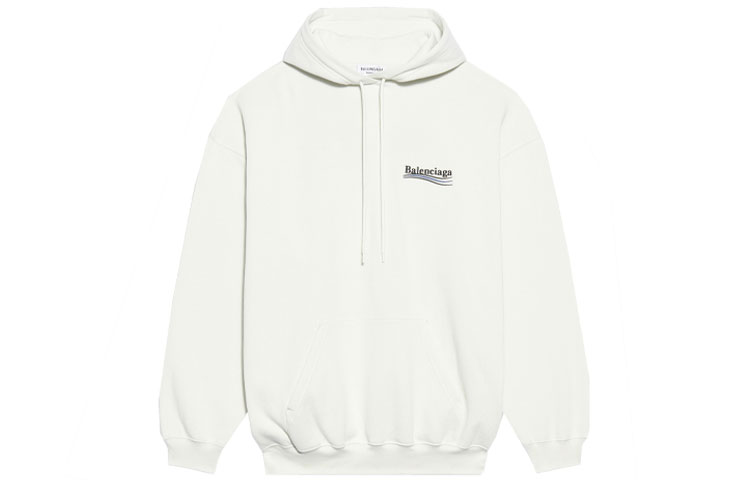 (Women) Balenciaga Political Campaign Print Hoodie White Medium Fit. 578135TKVI99084 圖 3