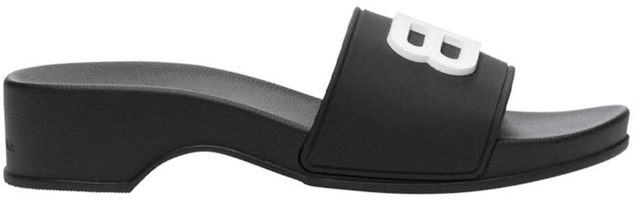 (W) Sandalias Balenciaga Pool BB Wedge Slide 'Negras'. 697607W1S9M1090 Order (W) Sandalias Balenciaga Pool BB Wedge Slide 'Negras'. 697607W1S9M1090