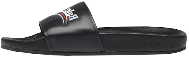 (Women) Balenciaga Pool Sandal Political Sandals Black 517236WAM001091 (Women) Balenciaga Pool Sandal Political Sandals Black 517236WAM001091