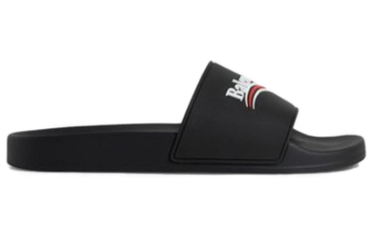 Order (W) Balenciaga Pool Sandal Politieke Sandalen Zwart 517236WAM001091
