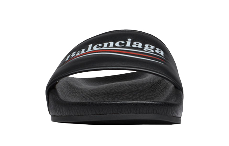 Shop (W) Balenciaga Pool Sandal Politieke Sandalen Zwart 517236WAM001091
