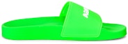Order 巴黎世家 Balenciaga 橡膠 套腳露趾 時尚涼拖 女款 螢光綠