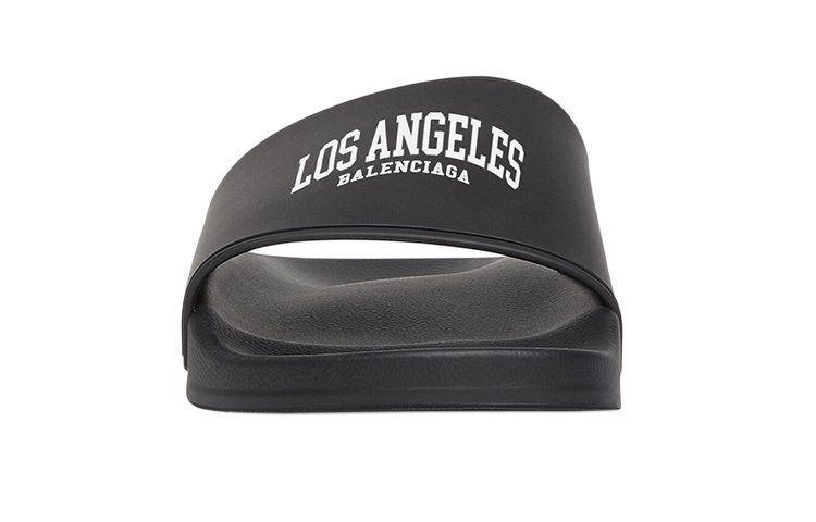 Lookbook (W) 발렌시아가 풀 슬라이드 (블랙) 689030W1S9A1010