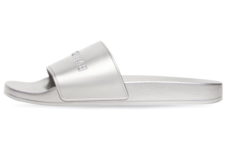 (Women) Balenciaga Pool Slide Sandal 'Silver Fashion' 565547W1S8R8101