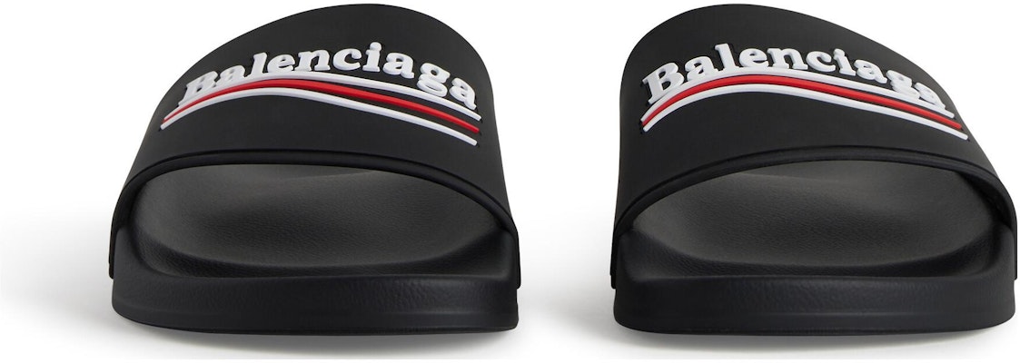 (Women) Balenciaga Pool Slide Sandal Black 776814W1S801096 Purchase (Women) Balenciaga Pool Slide Sandal Black 776814W1S801096