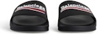 (Women) Balenciaga Pool Slide Sandal Black 776814W1S801096