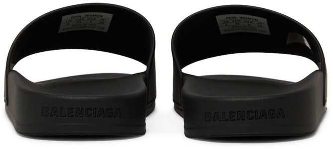 (W) Selipar Kolam Balenciaga 'Black Glow' 656434W1S861073 Details for (W) Selipar Kolam Balenciaga 'Black Glow' 656434W1S861073