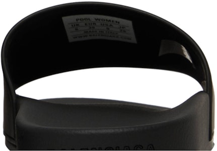 (W) Selipar Kolam Balenciaga 'Black Glow' 656434W1S861073 Sizing (W) Selipar Kolam Balenciaga 'Black Glow' 656434W1S861073