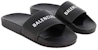 (W) Selipar Kolam Balenciaga 'Hitam Putih' 517226-WAL00-1006