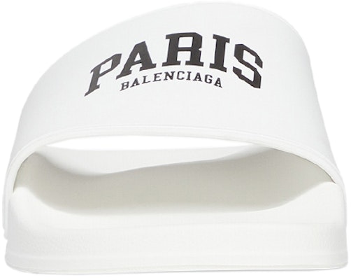 (W) Balenciaga Pool Slides 'Cities Paris - Putih' 689030-W1S9A-9001 Lookbook (W) Balenciaga Pool Slides 'Cities Paris - Putih' 689030-W1S9A-9001