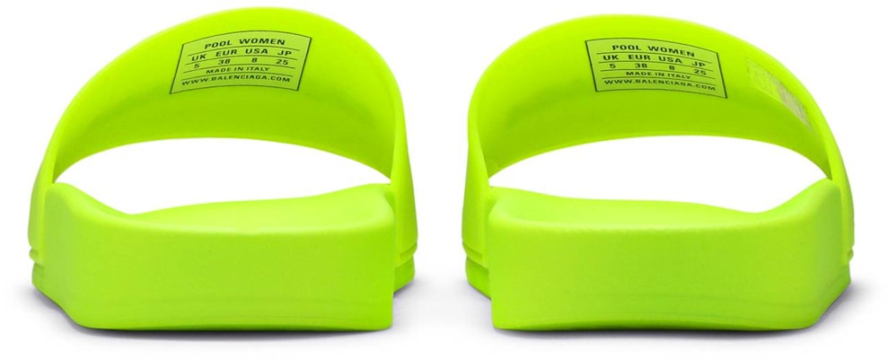 (W) Selipar Kolam Balenciaga 'Fluo Kuning' 565547W1S827321 Details for (W) Selipar Kolam Balenciaga 'Fluo Kuning' 565547W1S827321
