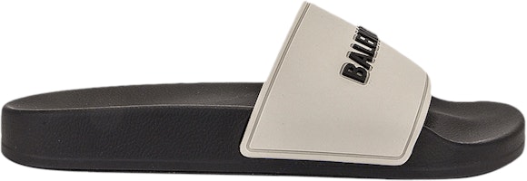 (Women) Balenciaga Pool Slides 'Grey Black' 565547-W1S8A-1013 (Women) Balenciaga Pool Slides 'Grey Black' 565547-W1S8A-1013