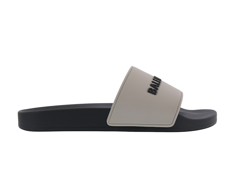 (Women) Balenciaga Pool Slides 'Grey Black' 565547-W1S8A-1013
