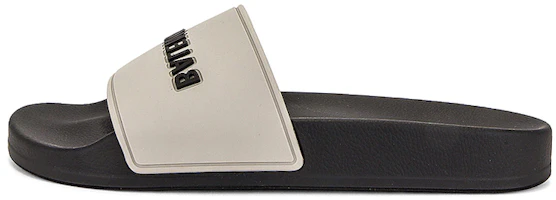 (Women) Balenciaga Pool Slides 'Grey Black' 565547-W1S8A-1013 (Women) Balenciaga Pool Slides 'Grey Black' 565547-W1S8A-1013