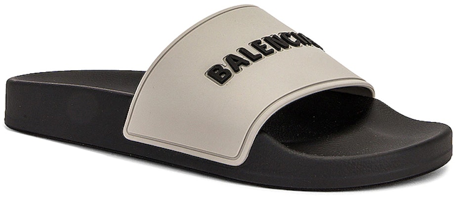 (Women) Balenciaga Pool Slides 'Grey Black' 565547-W1S8A-1013 Lookbook (Women) Balenciaga Pool Slides 'Grey Black' 565547-W1S8A-1013