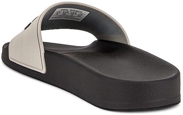 (Women) Balenciaga Pool Slides 'Grey Black' 565547-W1S8A-1013 Shop (Women) Balenciaga Pool Slides 'Grey Black' 565547-W1S8A-1013
