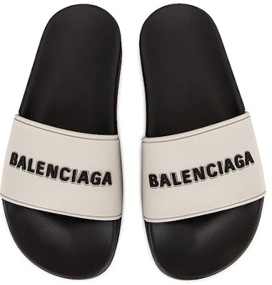 (Women) Balenciaga Pool Slides 'Grey Black' 565547-W1S8A-1013 Purchase (Women) Balenciaga Pool Slides 'Grey Black' 565547-W1S8A-1013