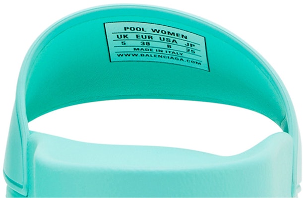 (Women) Balenciaga Pool Slides 'Mint' 565547-W1S80-3410 Sizing (Women) Balenciaga Pool Slides 'Mint' 565547-W1S80-3410