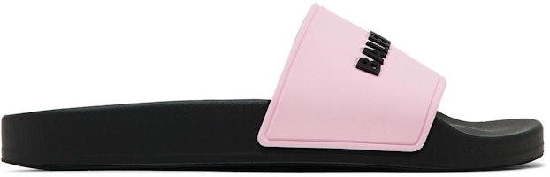(Women) Balenciaga Pool Slides 'Pink Black' 565547-W1S8A-5610 (Women) Balenciaga Pool Slides 'Pink Black' 565547-W1S8A-5610