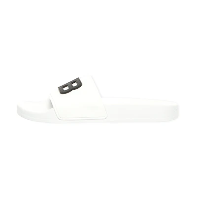(W) Balenciaga Pool Slides 'White Black'