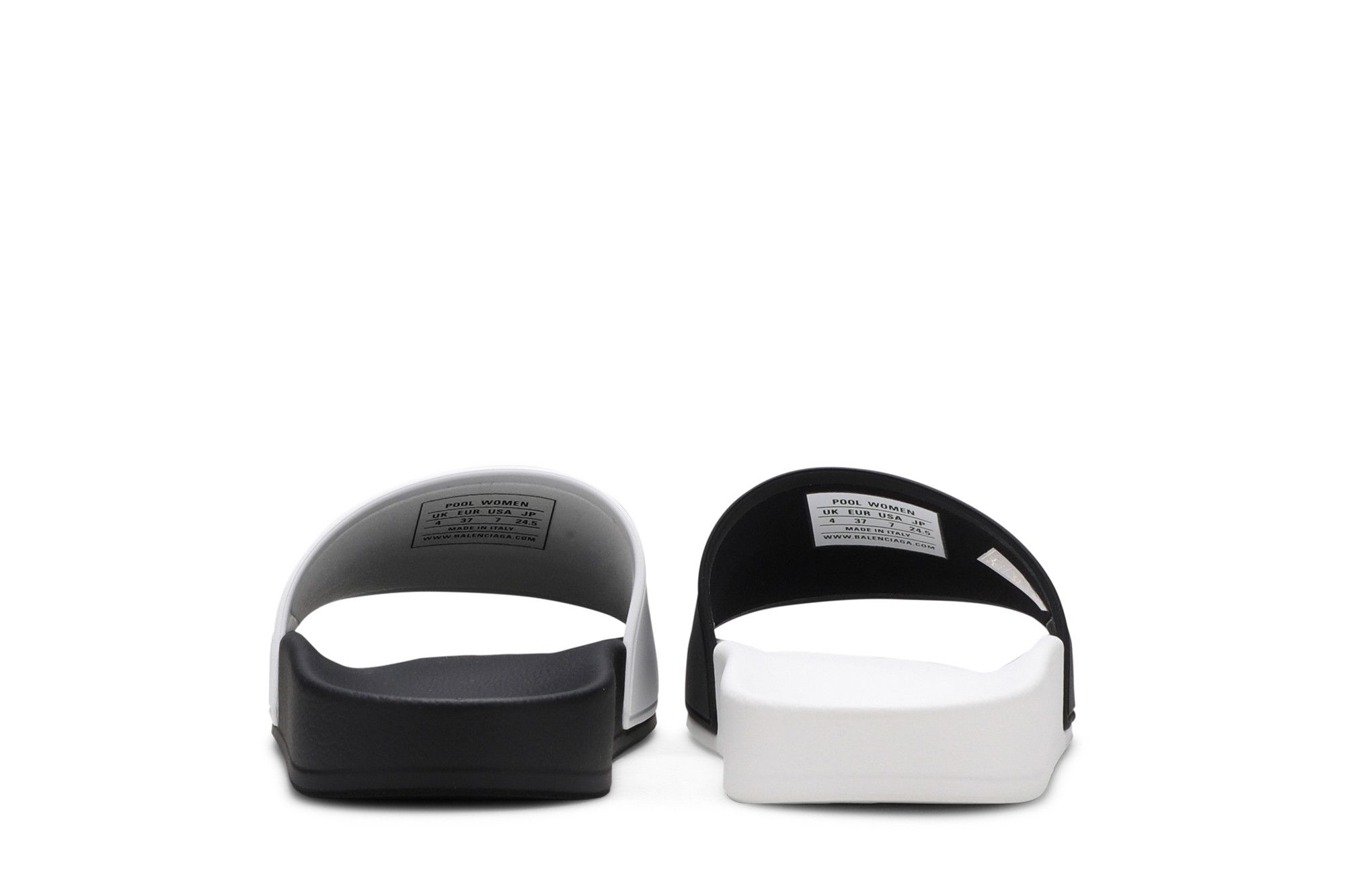 Details for (W) Ciabatte Balenciaga Pool ''Bianco Nero'' 565547-W1S88-9010
