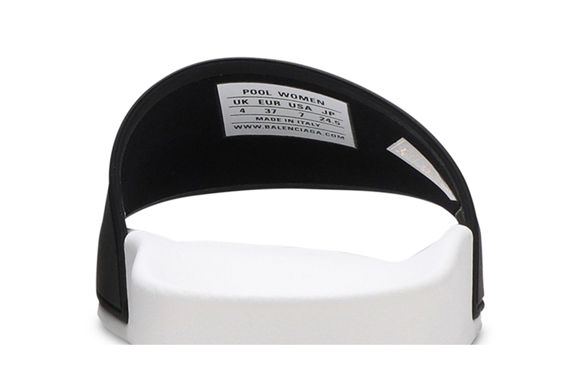 Sizing (W) Ciabatte Balenciaga Pool ''Bianco Nero'' 565547-W1S88-9010