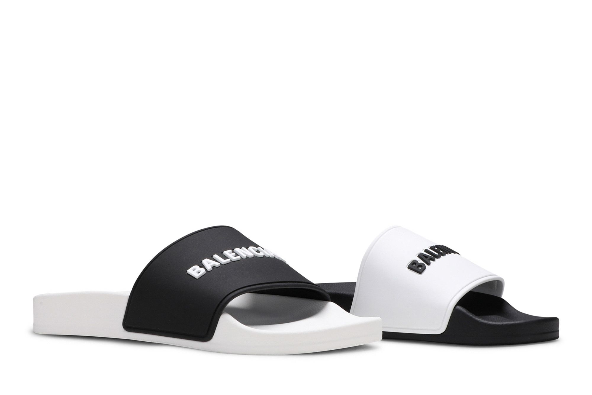 Cheap (W) Ciabatte Balenciaga Pool ''Bianco Nero'' 565547-W1S88-9010