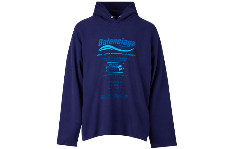 Order (W) 巴黎世家紫色连帽衫字母徽标印花. 661711TKVF93866