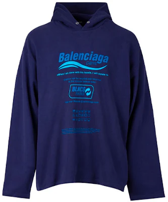 (W) 巴黎世家紫色连帽衫字母徽标印花. 661711TKVF93866 Order (W) 巴黎世家紫色连帽衫字母徽标印花. 661711TKVF93866