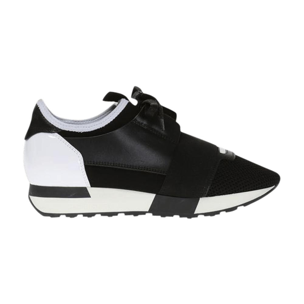 Buy (W) 발렌시아가 레이스 러너 블랙/화이트 (Balenciaga Race Runner Black/White) 477284-W0YXQ-1070