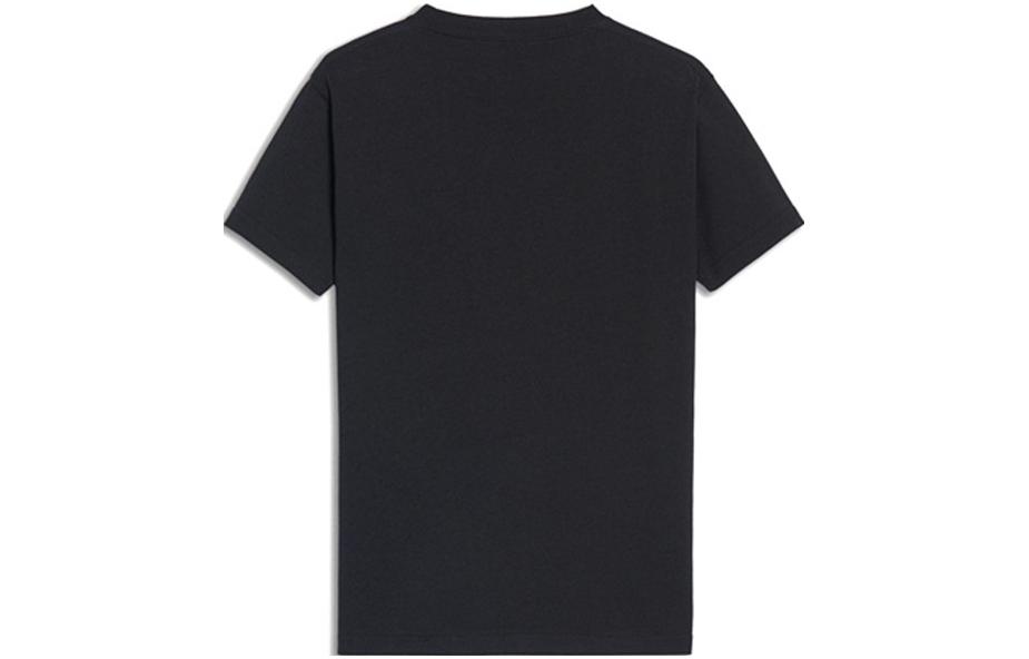 Lookbook (W) バレンシアガ レインボーグラデーションロゴ クルーネックTシャツ ブラック レギュラーフィット 570814TEV531000