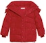Order (Women) Balenciaga Red Hooded Cotton Jacket Loose Fit 555346TYD336400