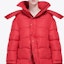 Sizing (Women) Balenciaga Red Hooded Cotton Jacket Loose Fit 555346TYD336400