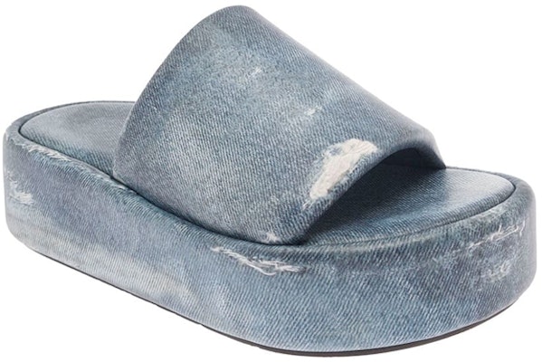 (Women) Balenciaga Rise Platform Slide 'Blue Denim' 656960WBMA14000 Lookbook (Women) Balenciaga Rise Platform Slide 'Blue Denim' 656960WBMA14000