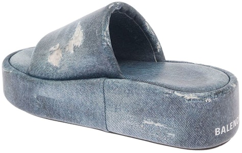 (W) Sandal Balenciaga Rise 'Kulit Cetakan Denim' 656960WBMA14000 Shop (W) Sandal Balenciaga Rise 'Kulit Cetakan Denim' 656960WBMA14000