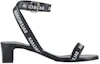Order (W) Balenciaga Ronde Sandalen Zwart Leer 612093WBAE11090