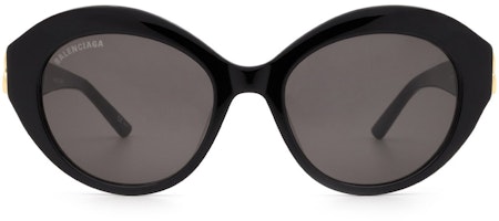(Women) Balenciaga Round Frame Fashion Sunglasses Black BB0133S001 (Women) Balenciaga Round Frame Fashion Sunglasses Black BB0133S001