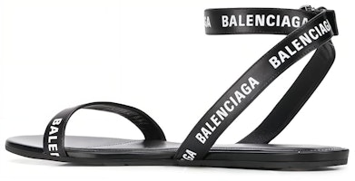 (Women) Balenciaga Round Sandal F05 Black White 551154WA7611006 (Women) Balenciaga Round Sandal F05 Black White 551154WA7611006