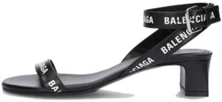 (Women) Balenciaga Round Sandals Black White 630050WBAE11090 (Women) Balenciaga Round Sandals Black White 630050WBAE11090