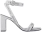 Order (W) Balenciaga Ronde Pailletten Enkelband Hoge Hakken ''Zilver'' 616271W2AH08010