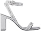 Order (Women) Balenciaga Round Sequin Ankle-Strap High Heels 'Silver' 616271W2AH08010