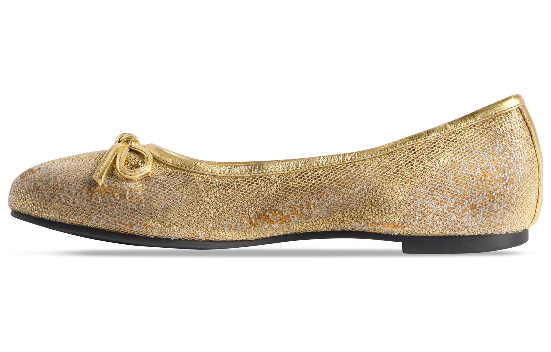 (Women) Balenciaga Round Toe Low Top 'Gold' 748222WBEV18000