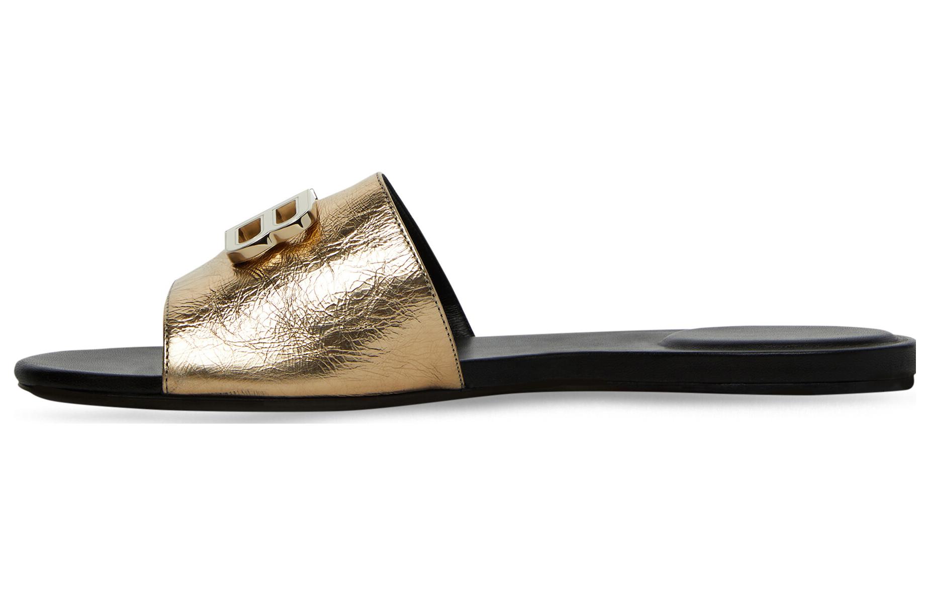 (Women) Balenciaga Round Toe Slip-On 'Gold' 737270WBBI18008